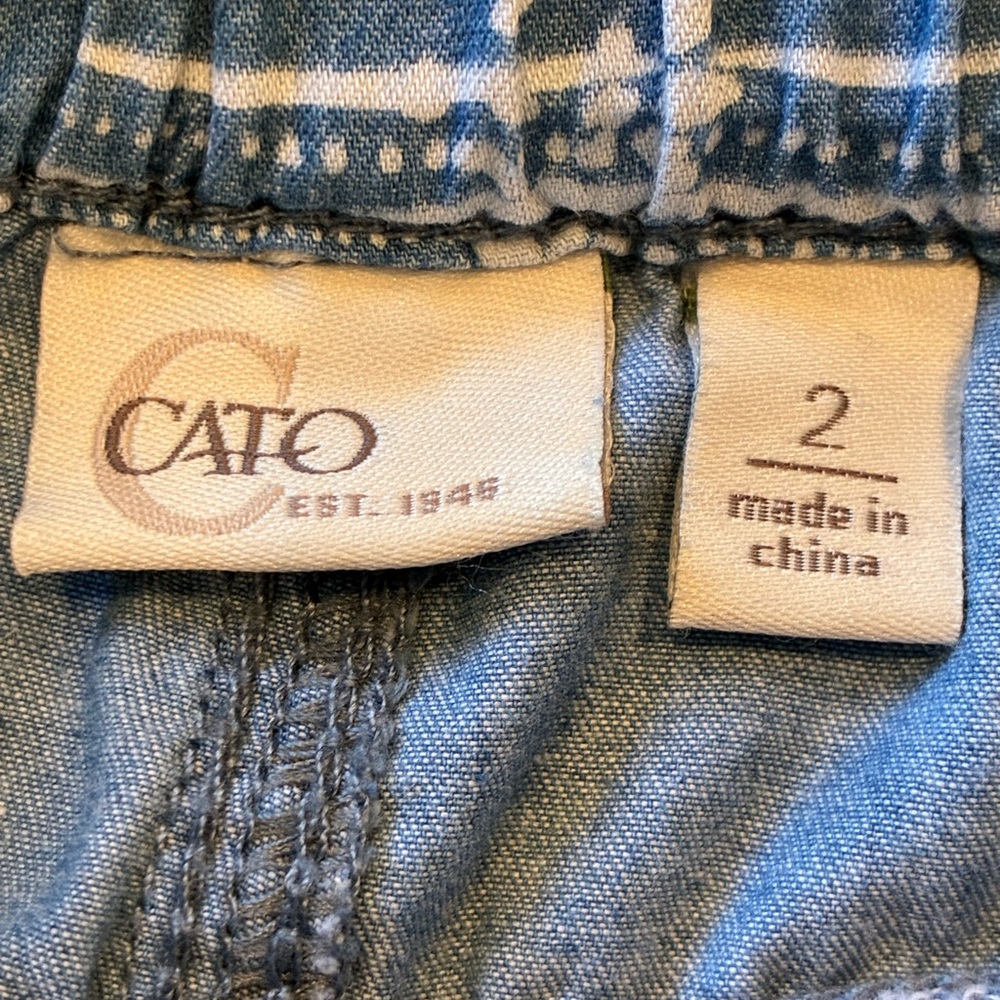 Cato Blue Bandana-Print Drawstring Waist Pants - Picture 4 of 8